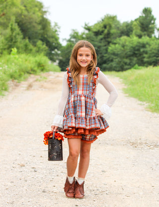 Cinnamon Sapphire Pinafore Set **Pre Order ETA Mid October**