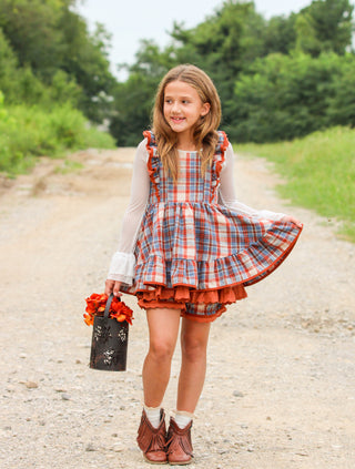 Cinnamon Sapphire Pinafore Set **Pre Order ETA Mid October**