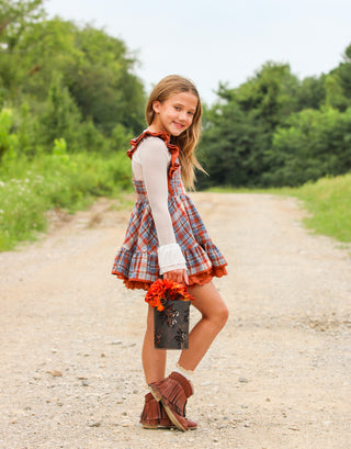Cinnamon Sapphire Pinafore Set **Pre Order ETA Mid October**