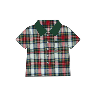 Evergreen Tartan Boy Shirt **Pre-Order ETA 8 Weeks**