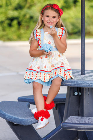 Under The Big Top Pinafore **Pre Order ETA Mid-End of July**