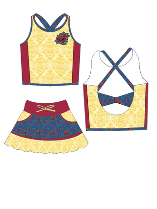 Enchanted Rose Fairytale Activewear Set