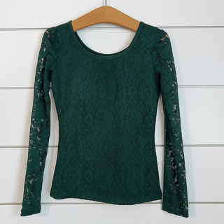 Lace Layering Top Cotton Bodice (Green) ** Pre-Order ETA 8 Weeks**