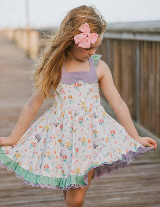 Mermaid Splash Dress Set