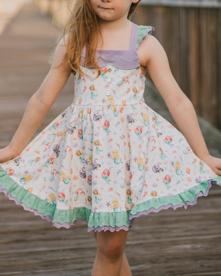Mermaid Splash Dress Set