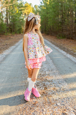 Country Charm Farmyard Friends Tunic Set- Ready to ship