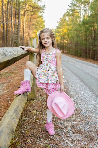 Country Charm Farmyard Friends Tunic Set- Ready to ship