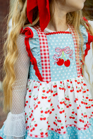 Cherry on Top Pinafore Set