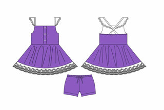 Poppy Purple Bamboo Lounge