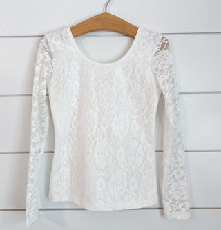 Lace Layering Top Cotton Botice (WHITE & CREAM) RTS