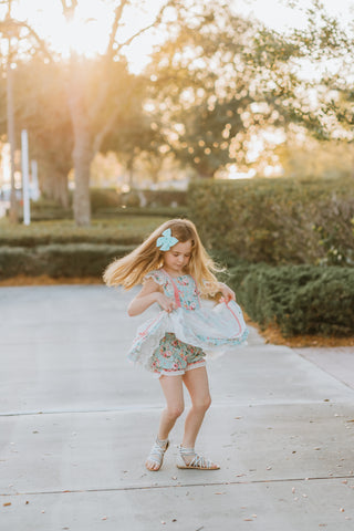 Petals and Lace Tunic Set