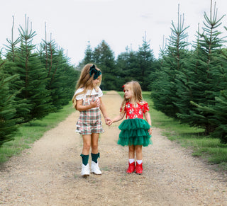 Yuletide Plaid Overalls