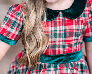 Merry In Plaid Dress With Lacey Bloomers **Pre-Order ETA end of November**