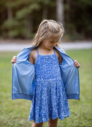 Glass Slipper Sequin Jacket (blue)