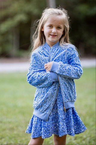 Glass Slipper Sequin Jacket (blue)