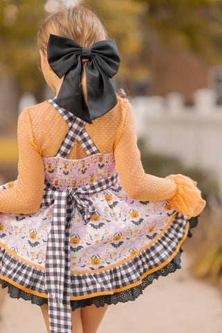 Lace Swiss Dot Layering Top-Coordinates with Batty for Bows