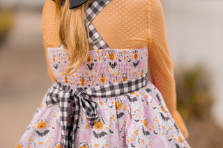Lace Swiss Dot Layering Top-Coordinates with Batty for Bows