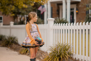 Lace Swiss Dot Layering Top-Coordinates with Batty for Bows