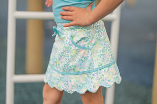 Neon Glow Tank and Skort- Blue