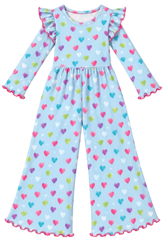 Sweetheart Sky Leggy Romper **Pre-Order ETA early January**