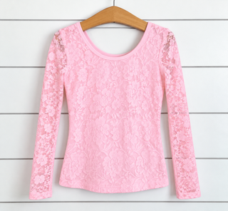 Lace Layering Top Cotton Bodice (Pink) **Pre-Order ETA mid January**