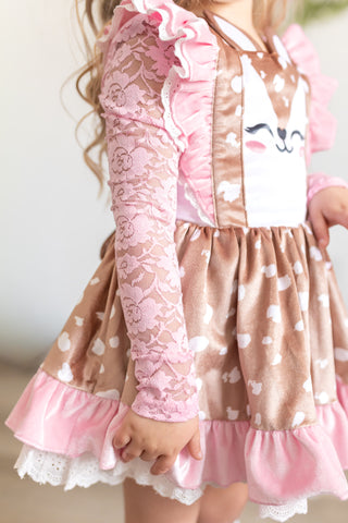 Pink Cotton and Lace layering top- Ready to Ship!