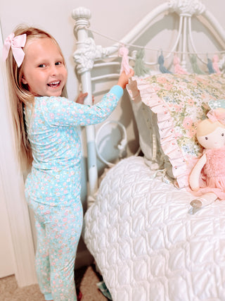 Blue Ditsy Floral 2 Piece Set