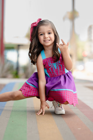 Hero Squad-Webbed in Pink Tunic Set **Pre-Order ETA end of September**