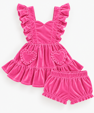 Sweetheart Velvet Pinafore Sets **Pre-Order ETA Early January**