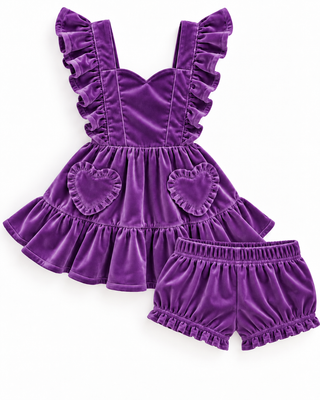 Sweetheart Velvet Pinafore Sets **Pre-Order ETA Early January**