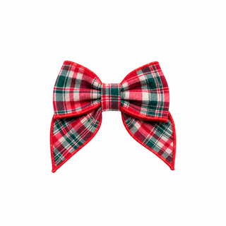Merry In Plaid Hair Bow **Pre-Order ETA end of November**