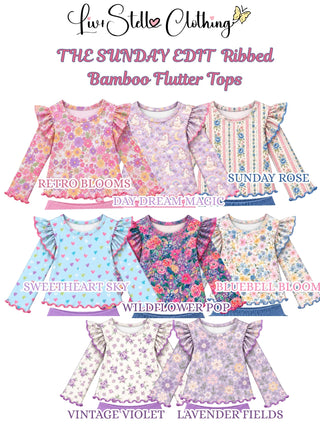Flutter Top Long Sleeve - Bamboo **Pre-Order ETA early January**