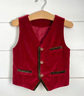 Merry and Bright Boy Vest  **Pre Order ETA Mid October**