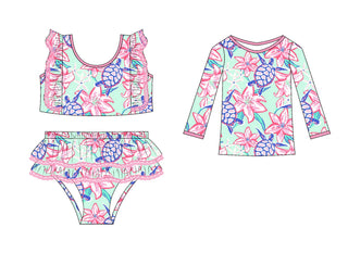 Turtle Swimsuit (3 Piece Set)- **Pre-Order ETA End of May**