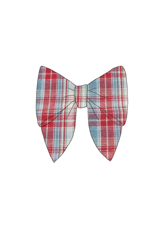 Hair Bow- Liberty Lane Tartan Plaid **Pre-Order ETA ships Mid May**