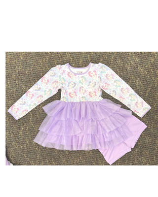 Glimering Unicorn Dream Tulle Dress Set