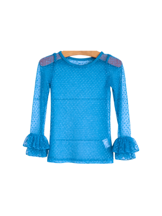 Blue- All-American Lace Layering Top  **Pre-Order ETA ships Mid May**