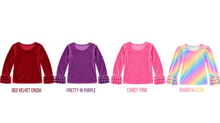 Velvet & Ruffles Layer Shirts **Pre-Order ETA Early January**