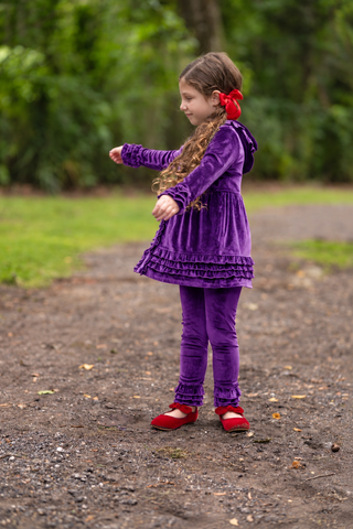 Pretty In Purple Velvet Cardigan Set **Pre-Order ETA Early January**