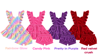 Sweetheart Velvet Pinafore Sets **Pre-Order ETA Early January**