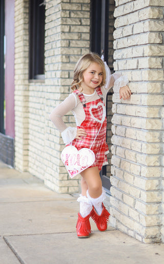Sweetheart's Tartan Overalls- **Pre-Order ship early Jan**