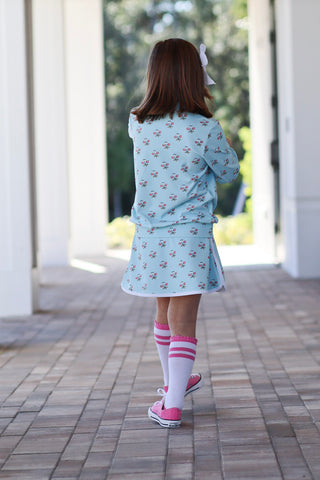 Petal Pace Set 3/4 Zip Jacket with Skort