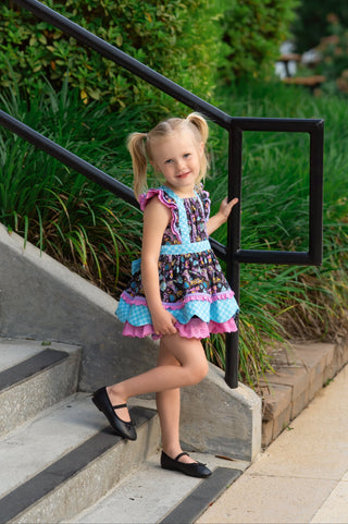 Retro Cool Academy Pinafore **Pre Order ETA End of July**