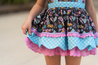 Retro Cool Academy Pinafore **Pre Order ETA End of July**