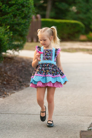 Retro Cool Academy Pinafore **Pre Order ETA End of July**
