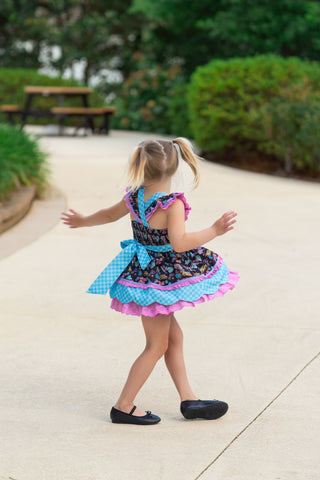 Retro Cool Academy Pinafore **Pre Order ETA End of July**