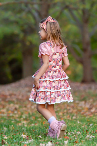 Harvest Blossom Overalls Dress- **Limited Pre-Order ships Early-Mid September**