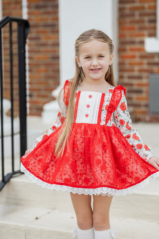 Roses and Hearts Tunic Set- Ready to Ship!