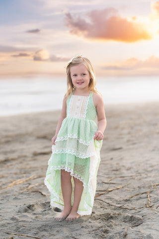 Tiana's Ocean Dance Hi-Lo Dress Set **Pre-Order Ships end of May**
