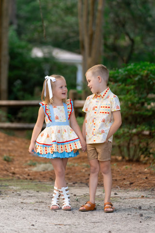 Under The Big Top Pinafore **Pre Order ETA Mid-End of July**